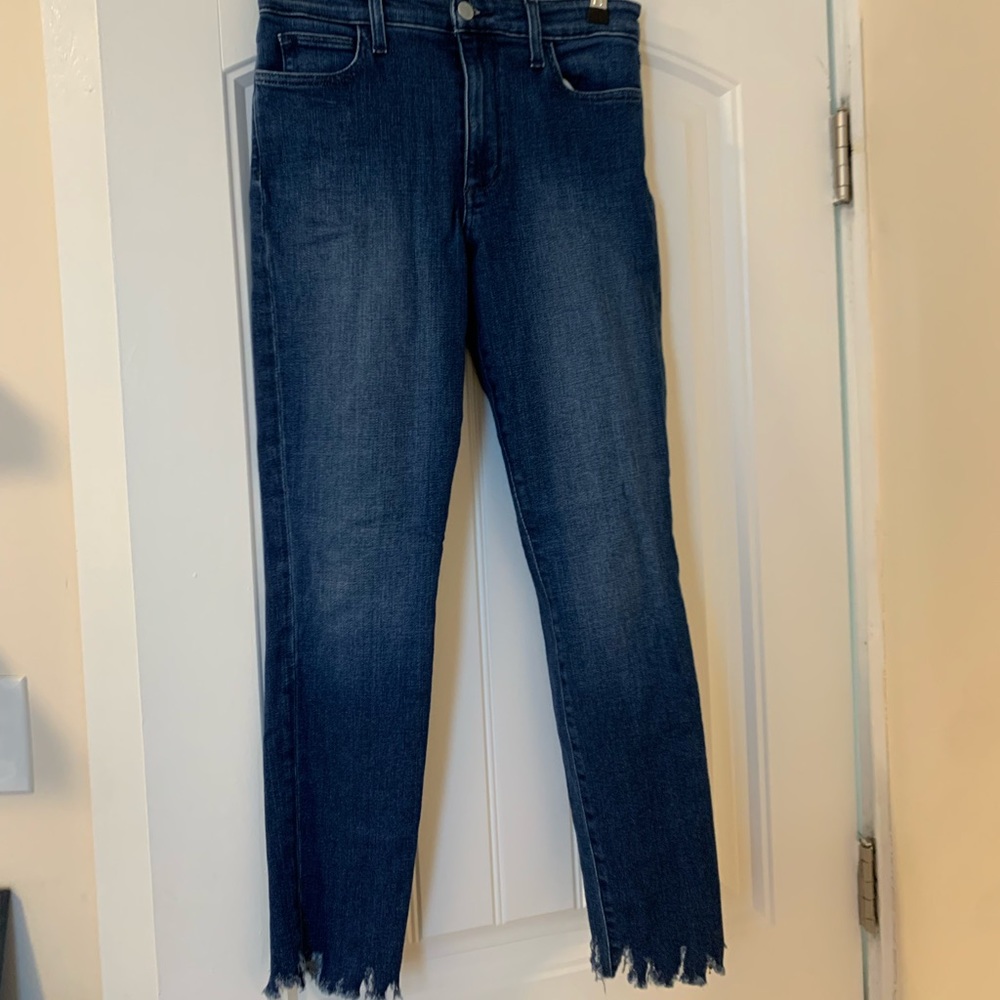Joe’s Jeans The Charlie high rise skinny ankle size 27 with frayed bottom